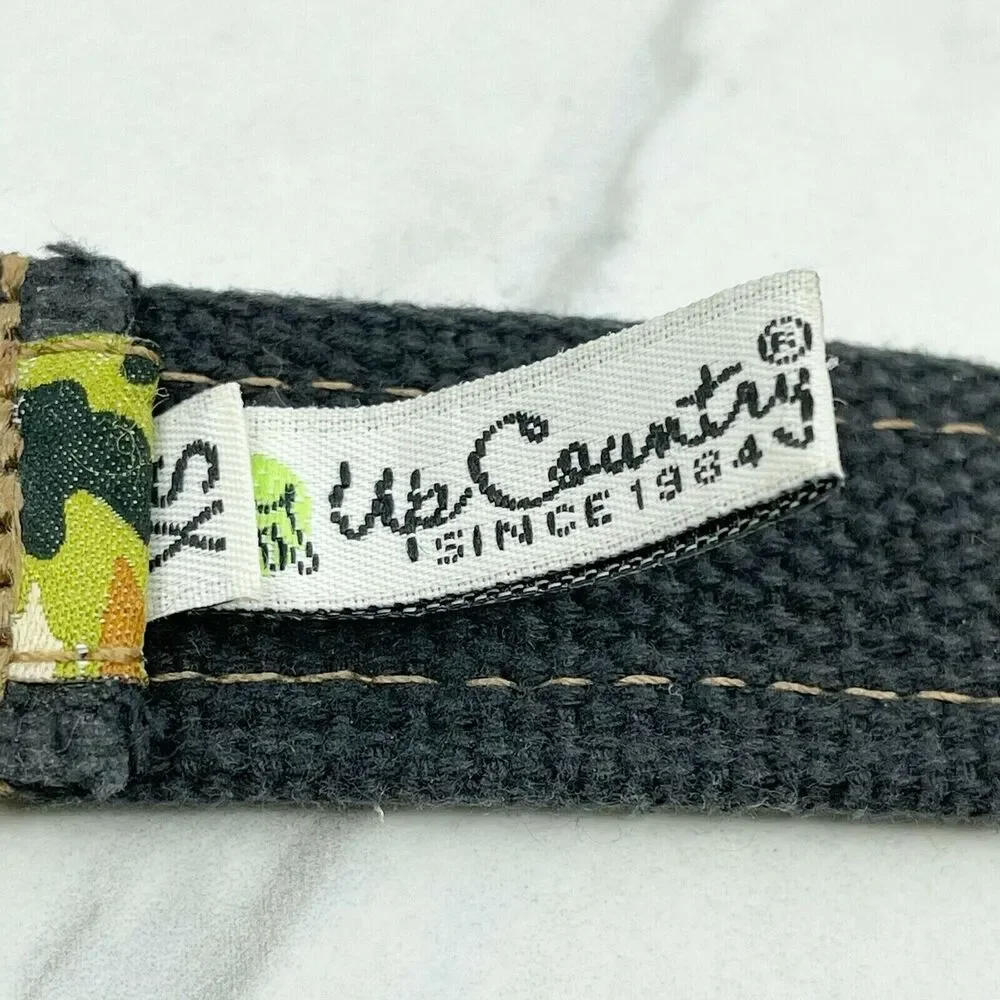 Up Country Camo Camouflage D Ring Belt Size XS Green Brown Black